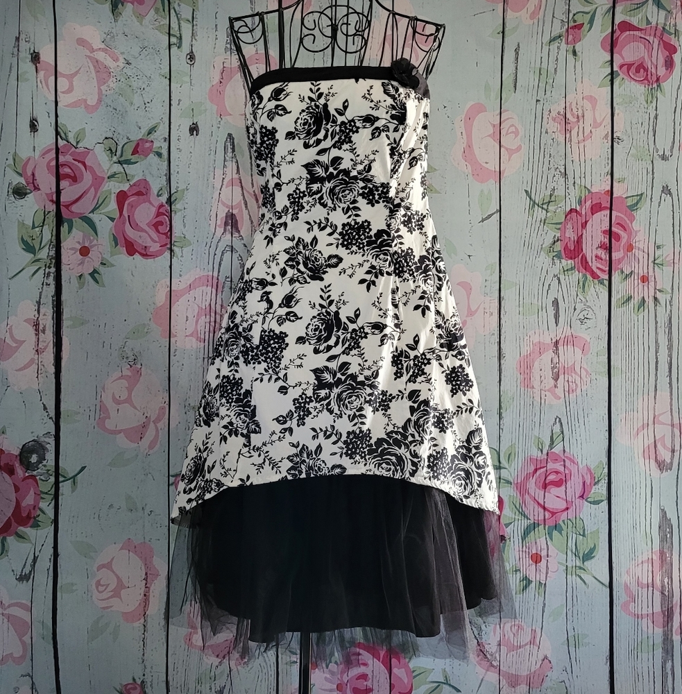 Ruby Rox Strapless High-Low Dress - Picture 2 of 8